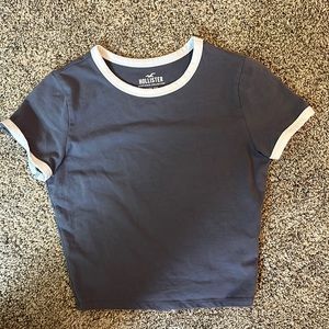 Blue Hollister baby tee